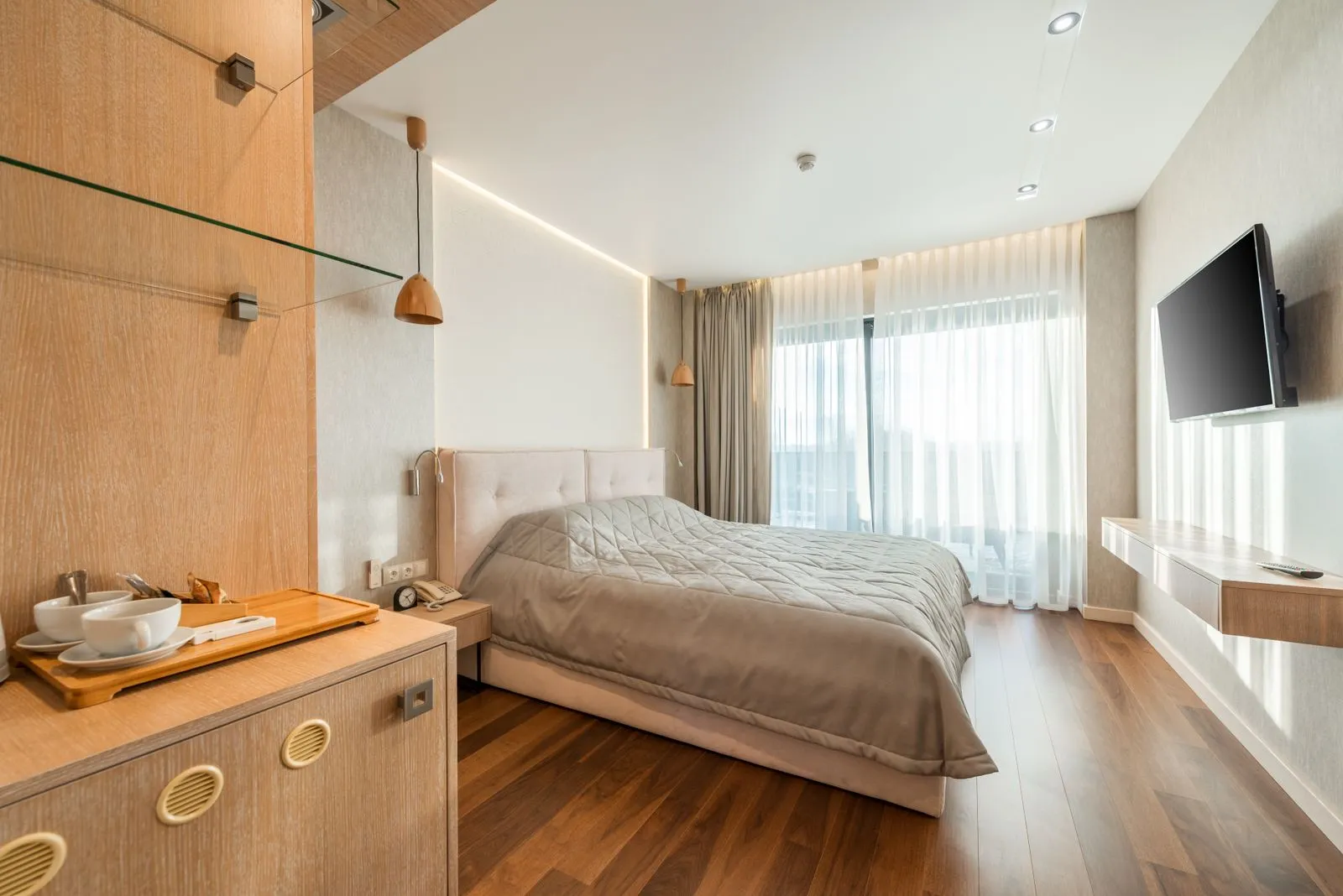 Comfortable memory care suite with familiar, cozy furnishings